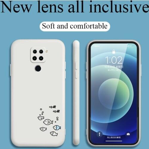 Free Dolphin Phone Case For Xiaomi Redmi 9 9A Note 9 9T 8 7 Pro K40 K30 K20 Liquid Silicone Cover