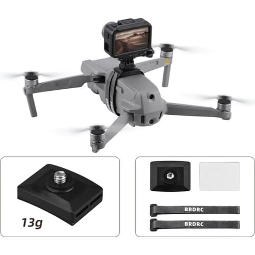 Sports Camera Fill Light Holder Bracket for DJI Mavic Air 2 Drone for GoPro/Insta360 Osmo Action Cameras Holders Stand