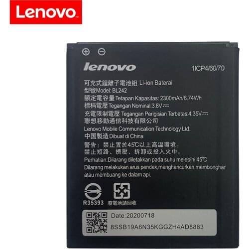 For Lenovo A6010 Battery 2300mAh BL242 Back up Battery High Quality Replacement For Lenovo A6010 / A6010 Plus Mobile Phone