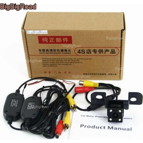 BigBigRoad For toyota crown 2008 2009 honda spirior 2013 Wireless Camera Car Rear View Reverse Parking Camera Night Vision