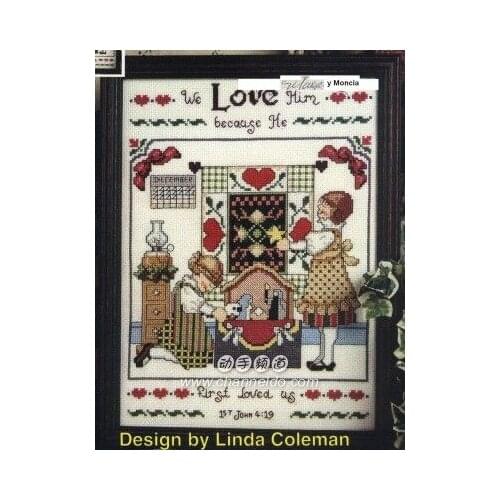 Stich Cross Stitch Kits Craft -JL241 LOVE 30-38 Counted cross stitch Needlework Embroidery Cross-Stitching