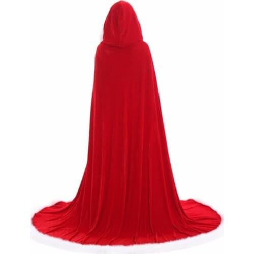 Cosplaydiy Women Medieval Long Red Cosplay Cape Adult Halloween Christmas Cosplay Hoody Cape L0516