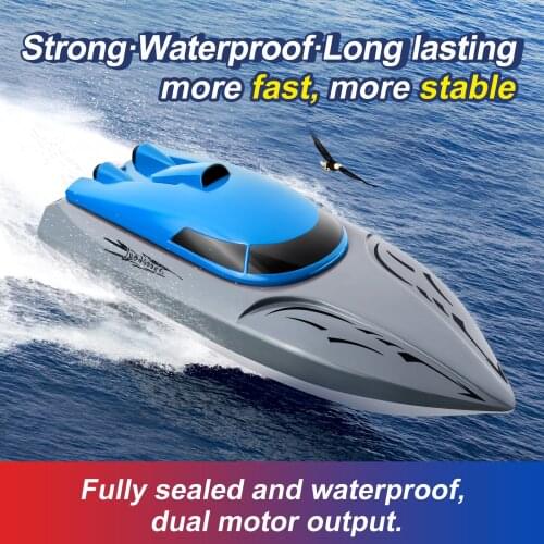New 806 2.4G remote control boat dual motors, ABS high-strength shell, super drop resistance, waterproof childrens toy