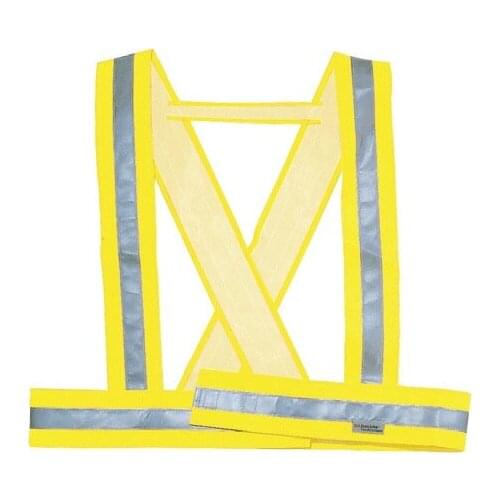 SUSPENDERS HIGH VISIBILITA YELLOW