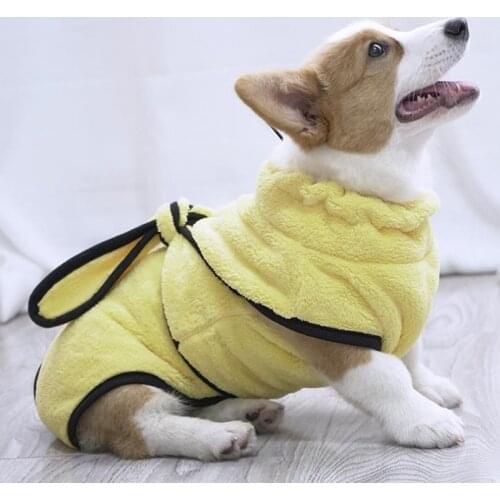 Microfiber Absorbent Drying Towel for Pets Small Medium Large Dogs Thick Dog Bathrobe Bathing Dress Quick Dry Cat Dog Clothes
