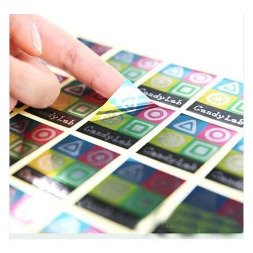 Custom printed silver/gold foil sticker labels for promotion