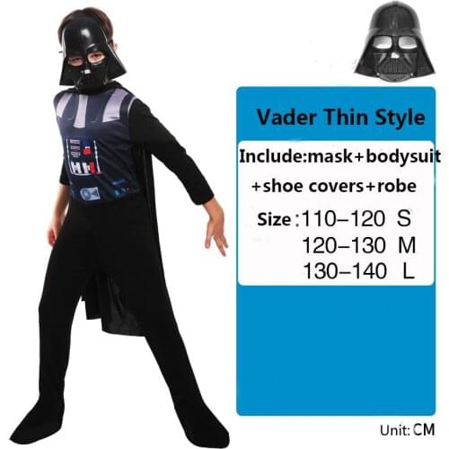 Kids Star Cosplay Custome War Storm Trooper Darth Vader Costume Skywalker Black Knights Robe Stormtrooper Cosplay