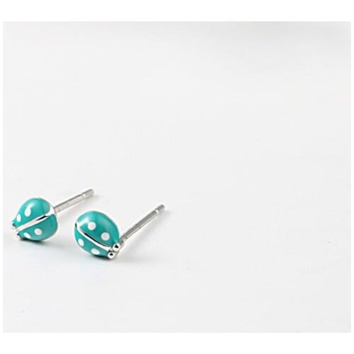 925 Sterling Silver Women Jewelry Fashion Cute Tiny Asymmetric Candy Letter Stud Earrings ForEarrings Birthday Gifts