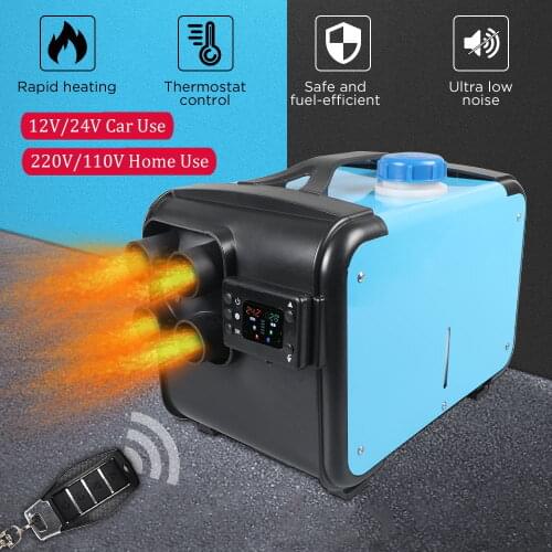 Universal Home Car Heater 5KW 12V 24V Air Diesels Heater Parking Heater With Remote Control LCD Monitor 220V/110V