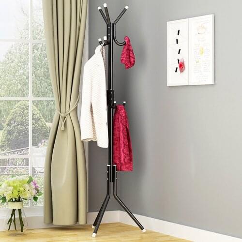 Hat Coat Rack 9/12 Hook Clothes Hanger Tree Shaped Metal Steel Tube Coat Hanger Saving Space Handbag Scarf Storage Clothes Stand