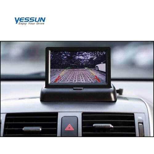 Yessun 4.3 inch Foldable Car Monitor TFT LCD Display /Cameras rear view camera with monitor NTSC PAL/car mirror camera