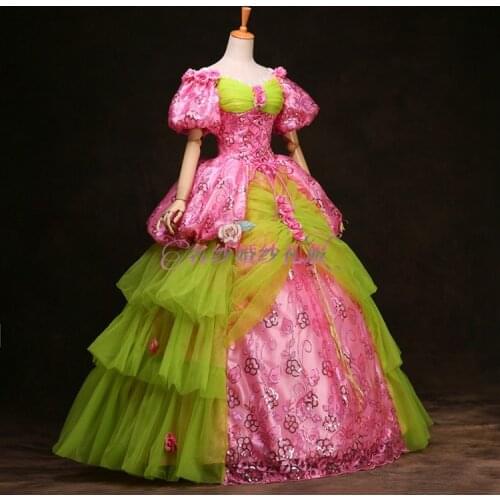 Luxury Medieval Renaissance womens costume princess Dress Costume Victorian Gothic Lol/Marie Antoinette Belle Ball