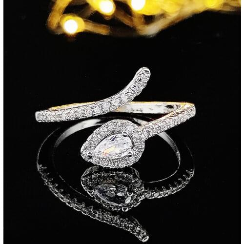 Fashion 925 Sterling Silver Ring Finger Snake CZ Ring for Women Jewelry Pure Wedding Engagement sepcial unique R5502S