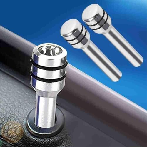 1pc 2 Inch Universal Car Truck Interior Door Lock Knob Pull Pins Aluminum Alloy Car Security Door Lock Pins Knob Auto Interior