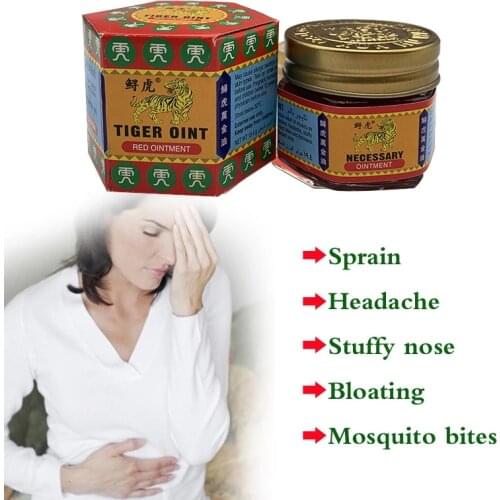 10pc/lot White And Red Tiger Balm Thailand Painkiller Ointment Insect Bites Itches Muscle Pain 100% Herbal Ingredients