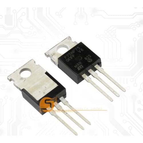 Original 10PCS STP75NF75 P75NF75 75NF75 TO-220 MOSFET N-CH 75V 80A 300W
