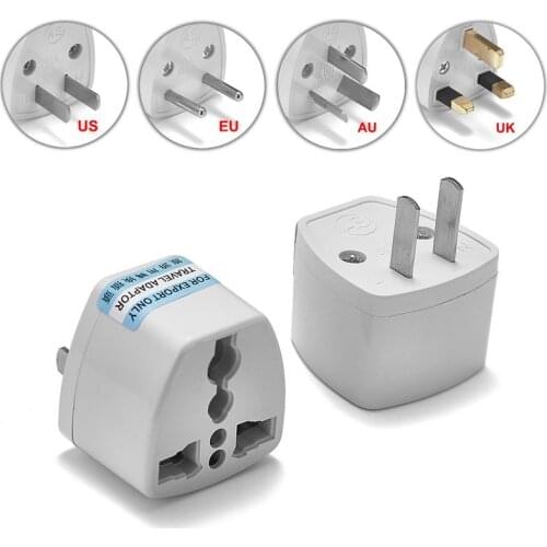 10pcs universal EU AU US UK Travel Plug Adapter Converter European American China Australian power Adapter plug Changer outlet