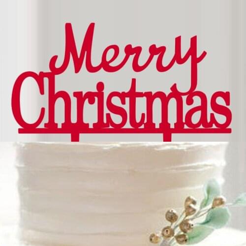 100pcs/lot Creative merry christmas design cake inserted card Cake Topper Party Cake Decorations