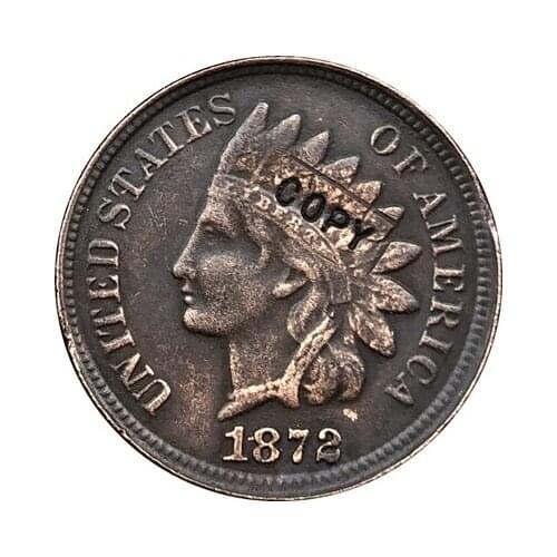 1872 Indian head cents coin copy