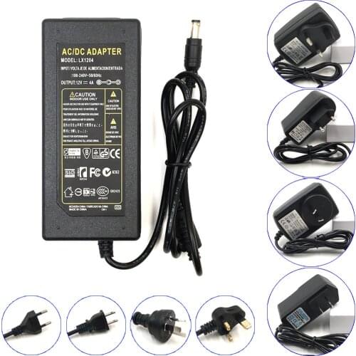 220V/24V AC/DC Transformer LED Driver AU UK US EU Adapter Plug 1A 2A 3A 6A Power Supply for LED Strip Lighing DC24V Converter