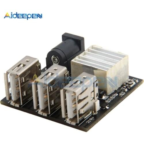3 USB Mini Charging Module Step Down Power Charger Bank Board DC-DC 9V/12V To 5V 8A Step-Down Buck Converter For Arduino