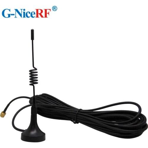 5pcs/lot 3.0dBi Gain Anti-vibration 433MHz Sucker Antenna SW433-XP5M with 5Meter Cable