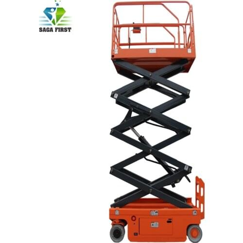 6m Portable self-propelled scissor type hydraulic lift platform for aerial work