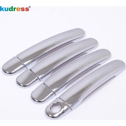 For Skoda Octavia 2007 2008 2009 2010 2011 2012 2013 Second Generation 4door Sedan ABS Chrome Door Handle Cover Car Styling 8pcs