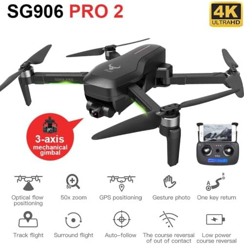 ZLRC SG906 PRO 2 GPS Drone with 3-axis Anti-shake Self-stabilizing Gimbal 4K HD Camera Brushless Dron Professional Quadcopter