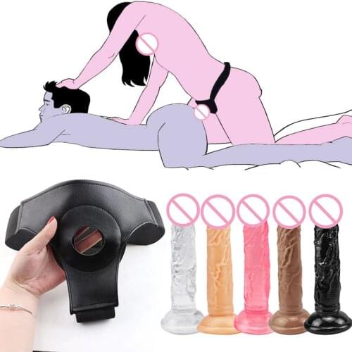 14.5cm Dildo Realistic Penis G Spot Stimulate Soft Silicone Penis Soft Pants Strap On Dildo Dick Suction Cup Sex Toys For Woman