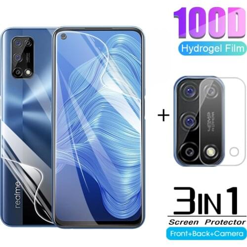 3in1 Hydrogel Film For OPPO Realme 7 5G Pro Camera Protector For realmi realmy 7 5G Screen Protector soft protect film Not Glass