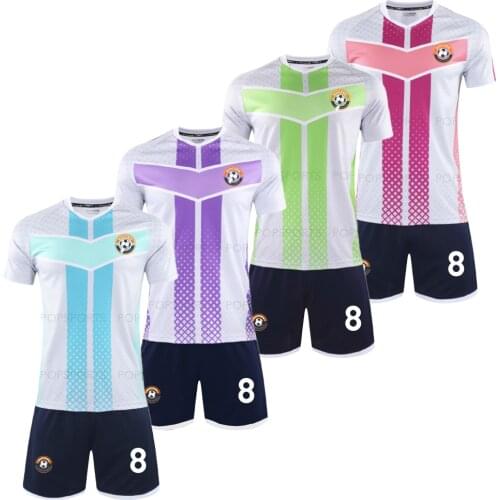 Customized Men Footbal Jersey Printing Logo design Sublimation Custom team soccer uniform suit