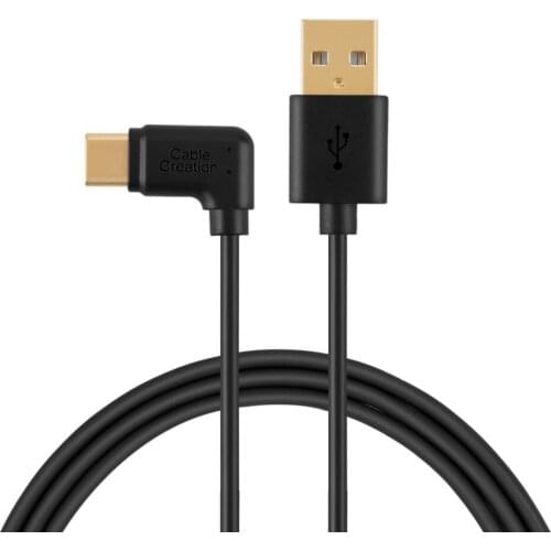 Type C to USB A Cable, CableCreation 90 Degree USB C to USB 2.0 Cord Compatible Google Pixel XL 2, LG G6 V20, Galaxy S9/S9+,1.8M