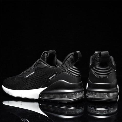 Air Cushion Men Running Shoes Breathable Mesh Mens Sneakers Lightweight Man Sports Trainers Lace Up Walking Jogging Zapatos 46