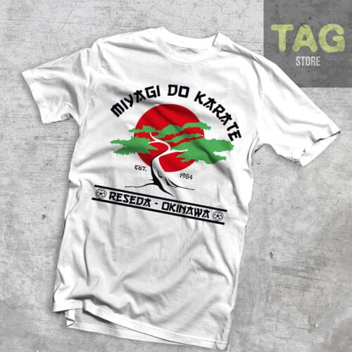 Hot New 2019 Summer Fashion T-SHIRT Karate Kid Movie Cult Miyagi Do Karate, Reseda Okinawa Tee Shirt