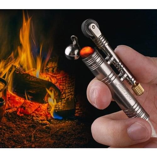 Metal Permanent Matches Compact Lighter Flint Free Fire Starter Camping Outdoor Survival Tool Windproof No Need To Add Kerosene