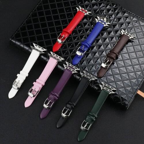 Small waist Strap Genuine Leather 38 40 mm 44 42 mm For Apple Watch Accessories 4 3 2 1 starp for iwatch 5 bracelet