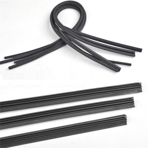 Auto Car Bus Rubber Universal Bracketless Frameless Windshield Wiper Wash Blade Refill Soft Replacement 6mm 26