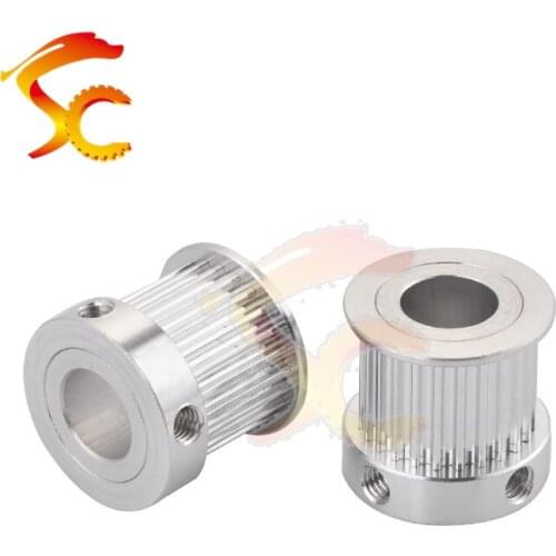 5pcs 3D Printers pulley HTD M3 24 teeth bore 10mm 12mm HTD 3M 24 teeth timing pulley fit for HTD 3M belt width 15mm