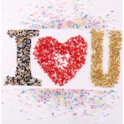1 Bag 10g Sewing Glass Beads Dyed Colors Stunning Coloured Glaze Bags Clothes Crafts Beads