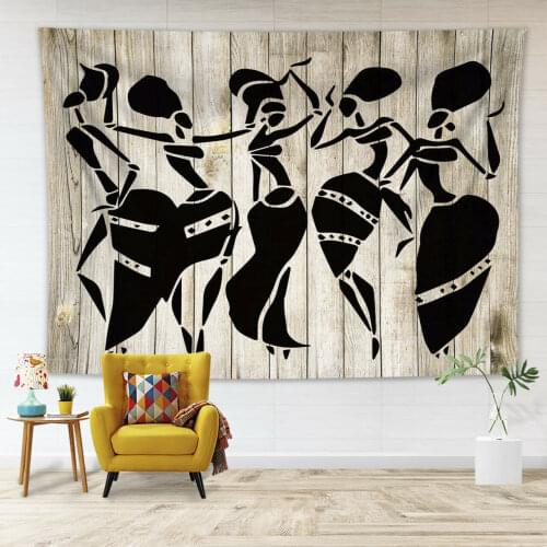 Dancing African Women Tapestry Wall Hanging for Bedroom Living Room Dorm Decor