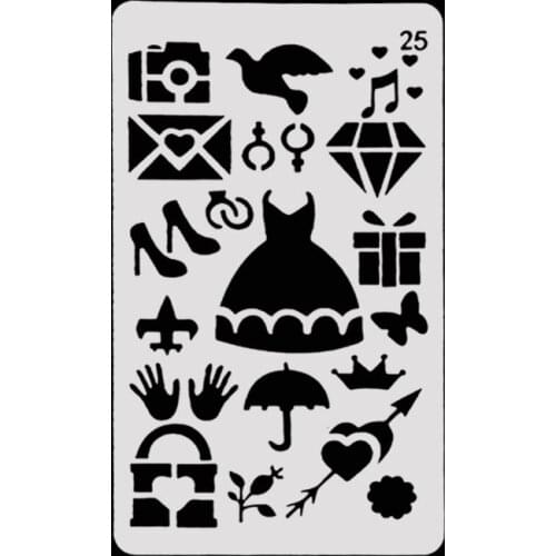 Skirt Layering Stencils Drawing Color Spray stencil DIY Scrapbook photo album Decorative Embossing DIY Card Crafts