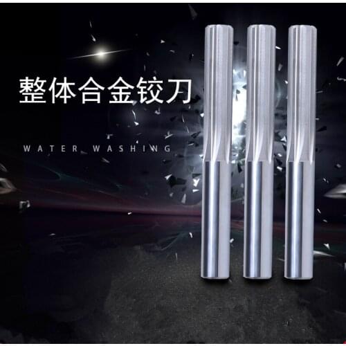 1PCS 2mm-16mm Straight Shank Solid Carbide Reamer,2 2.5 3 4 5 6 8 10 12 13 14 15 16mm H7 Straight Flute Machine Reamer