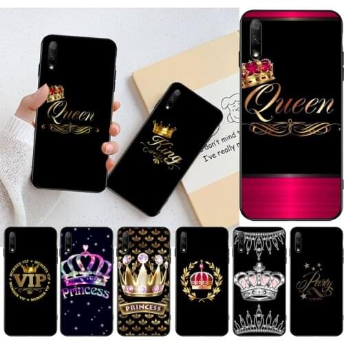 YJZFDYRM king queen Soft Rubber Phone Cover for Huawei Honor 30 20 10 9 8 8x 8c v30 Lite view pro