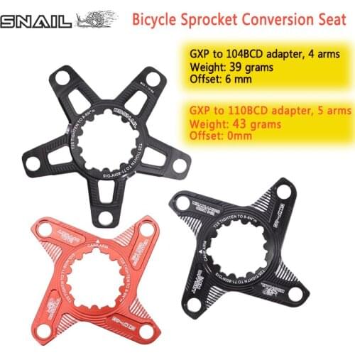 Sprocket adapter SRAM GXP mountain bike 4 claw conversion to 104BCD X9 XX1 X0 X01 6 mm GXP road bike 5 claw conversion to 110bcd
