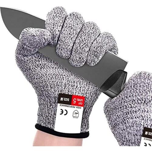 1 Pair Multipurpose Cut Resistant Safety Hand Protection Anti-puncture Stab Proof Metal Knife Level 5 Kitchen Outdoor Gloves