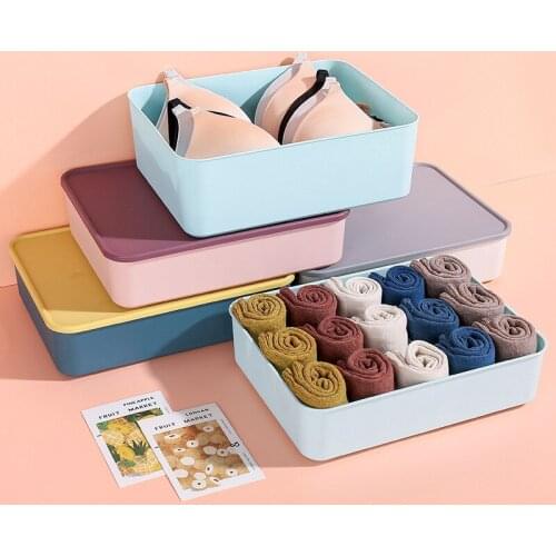 1PC PP Storage Boxes Underwear Clothes Organizer Drawer Closet Organizer For Folding Socks Shorts Bra
