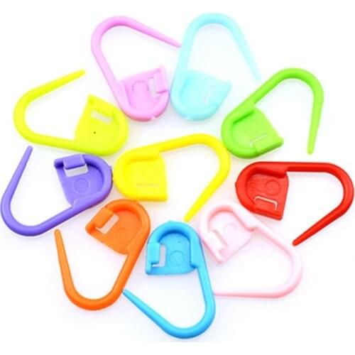 10PCs Colorful Plastic Stitch Marker Ring Holders Needle Clips Knitting Crochet Hook Locking Tool Craft Sewing Tools