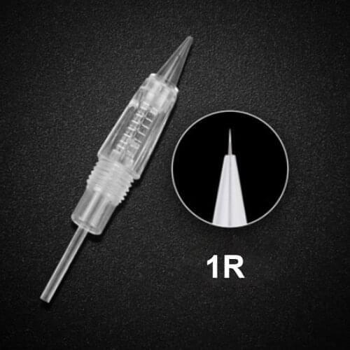 10pcs Tattoo Cartridge Needle D1/1R/3R/5R/5F/7F Disposable Permanent Makeup Needle for Premium Charmant Machine forEyebrow Lip