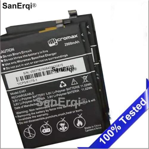 For Micromax E481 Battery Batterie Bateria Batterij Accumulator AKKU 2900mAh Battery